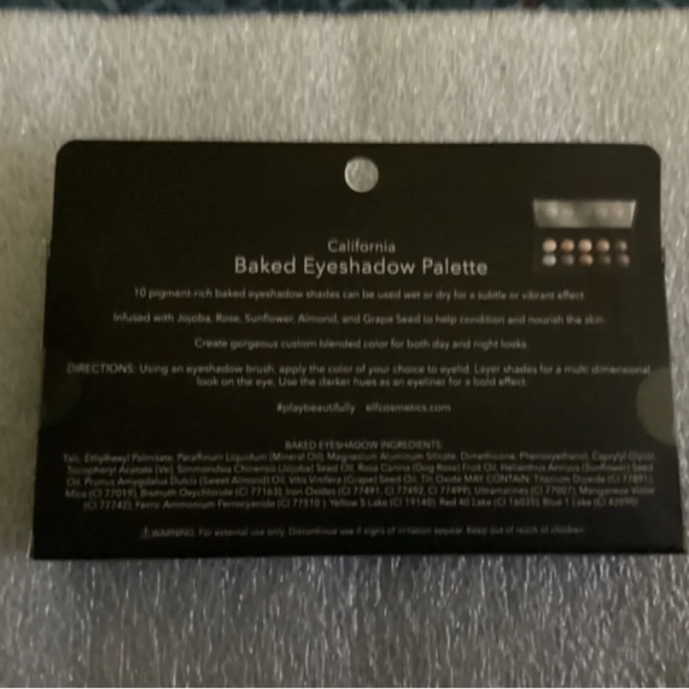 e.l.f. California Baked Eyeshadow Palette New net wt 0.28 oz/8 oz 85132